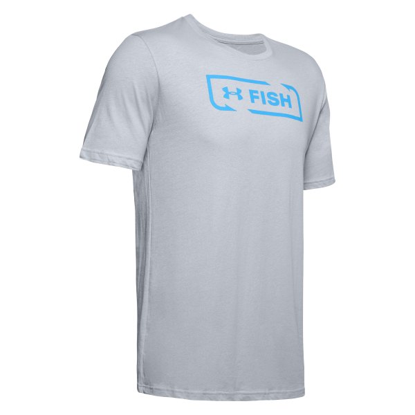 Under Armour® - Men's Fish Icon Large Mod Gray T-Shirt