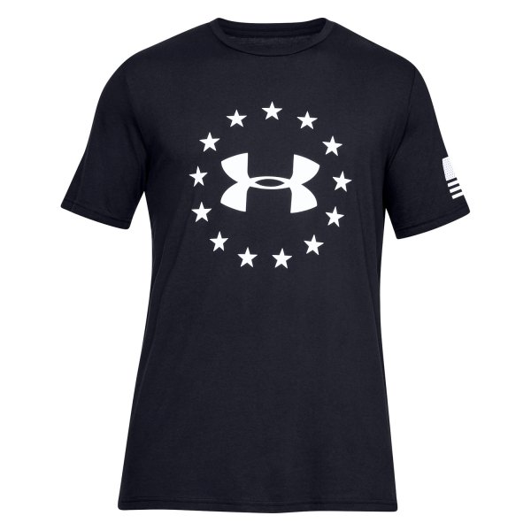 Under Armour® - Men's Freedom Logo Large Black T-Shirt