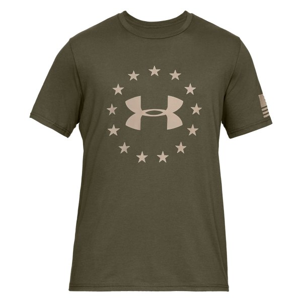 Under Armour® - Men's Freedom Logo Large Marine Od Green T-Shirt