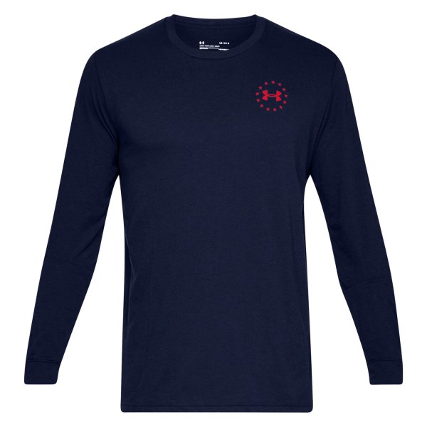 Under Armour® - Freedom Flag Tactical Graphic Men's Long Sleeve T-Shirt (Large, Academy/Red)