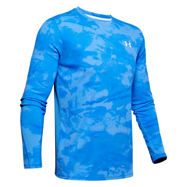 Under Armour® - Men's Iso-Chill Shore Break Camo Medium Carolina Blue Long Sleeve T-Shirt