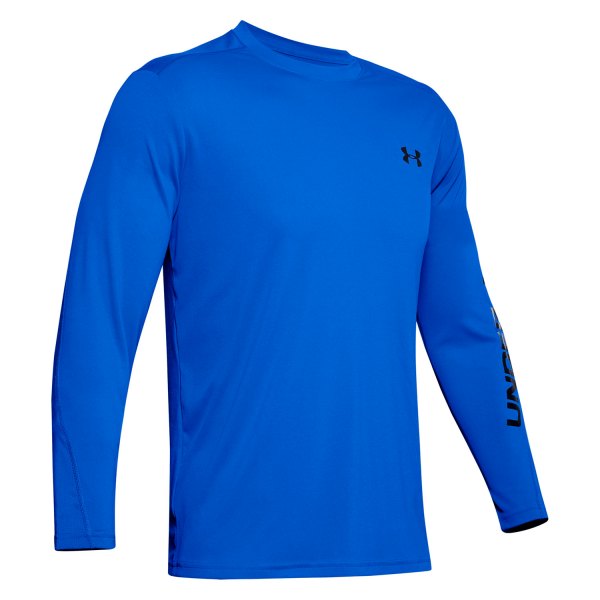 Under Armour® - Men's Iso-Chill Shore Break Small Versa Blue Long Sleeve T-Shirt