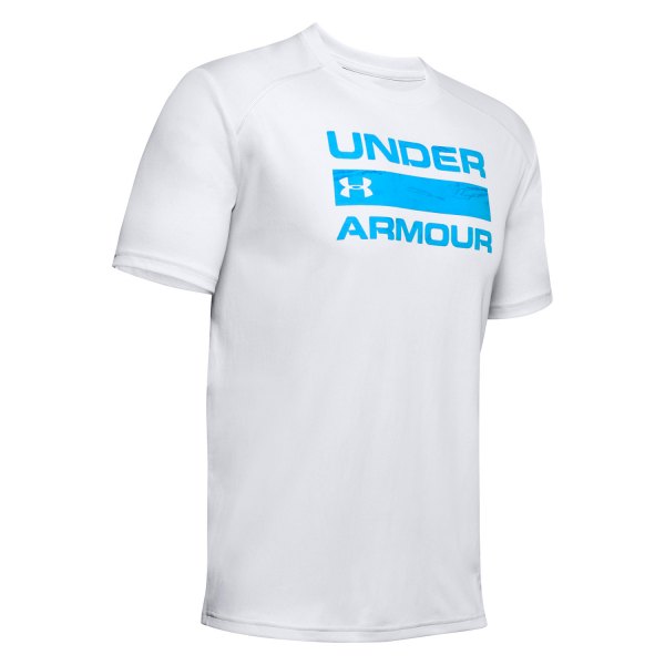 Under Armour® - Men's Iso-Chill Stacked Large Halo Gray T-Shirt