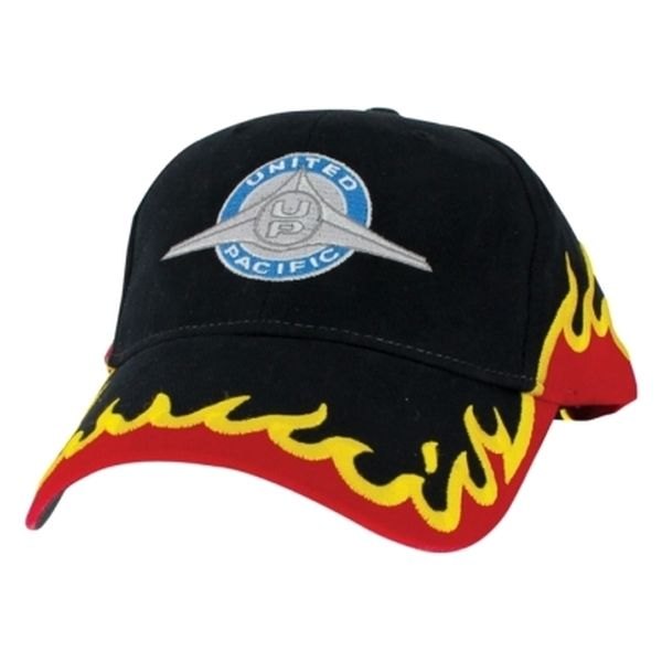 United Pacific® - Flame U.P. Cap Black Cap