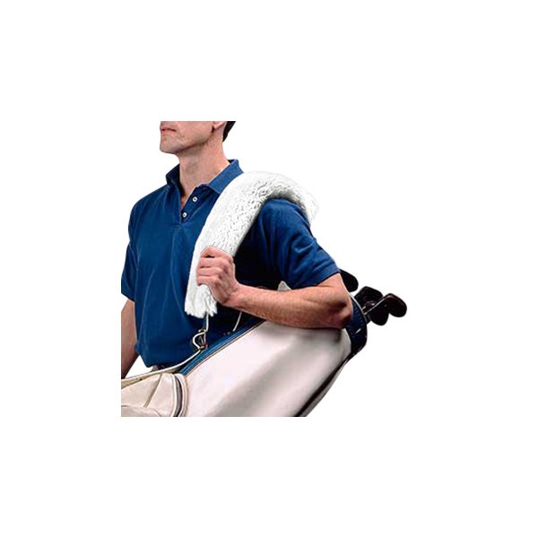 US Sheepskin® - White Straight Golf Bag Fur Strap Cover