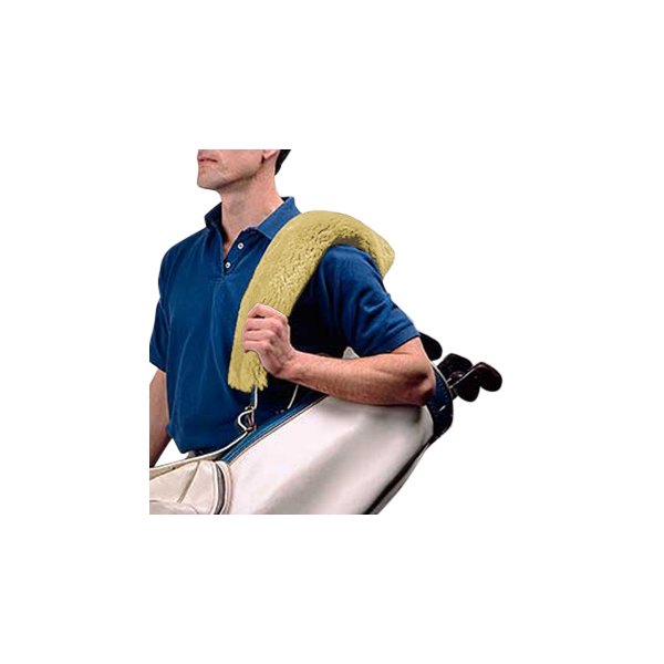 US Sheepskin® - Camel Straight Golf Bag Fur Strap Cover