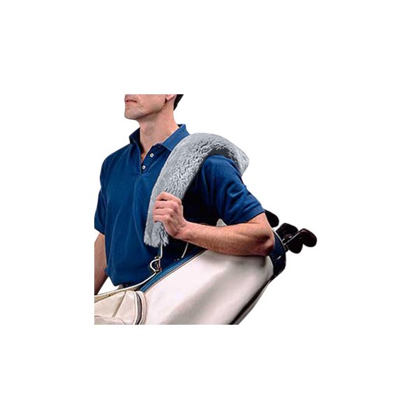 US Sheepskin® - Silver Straight Golf Bag Fur Strap Cover