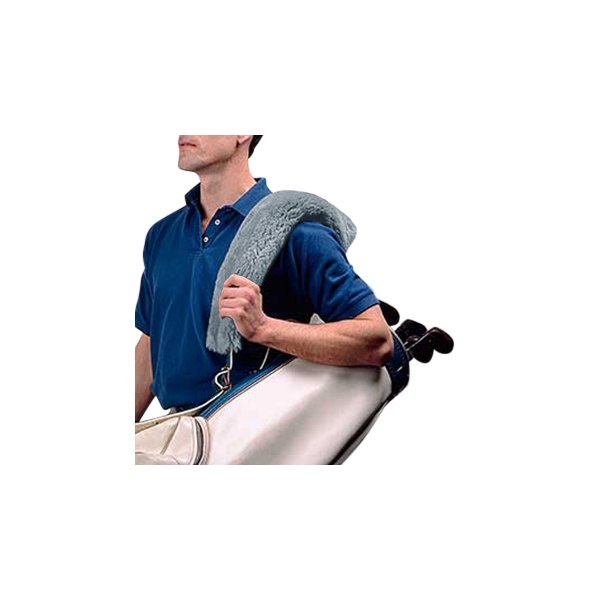 US Sheepskin® - Dark Silver Straight Golf Bag Fur Strap Cover