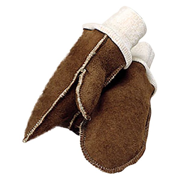 US Sheepskin® - Large Brown Sheepskin Youth Mittens