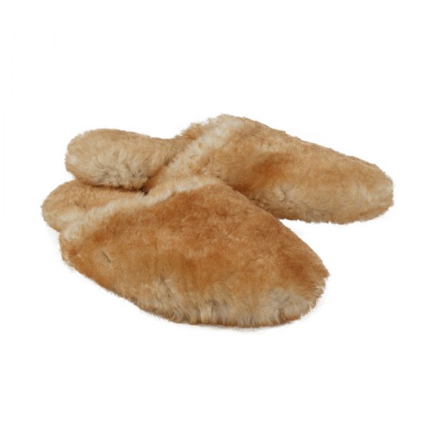US Sheepskin® - US 10 / EU 44 Men's Fuzzy Scuff Slippers