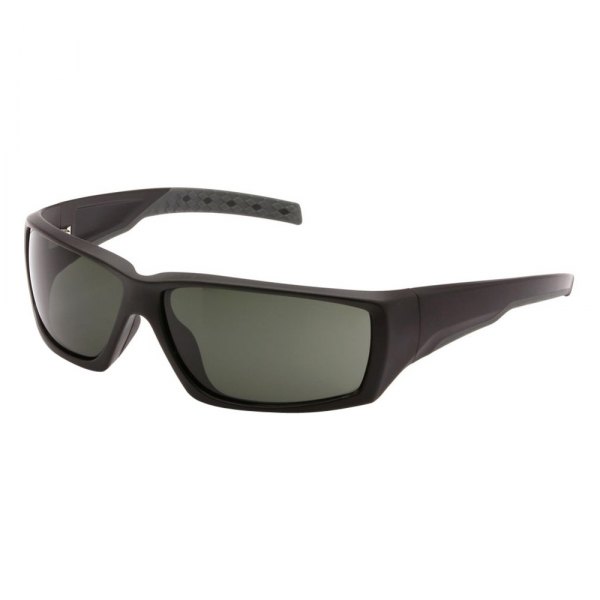 Venture Gear® - Overwatch Anti-Fog Black Plastic Frame Smoke Green Polycarbonate Oval Glasses