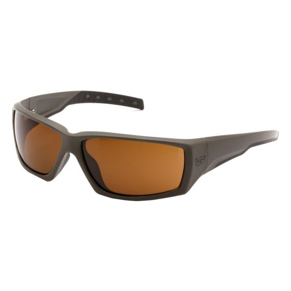 Venture Gear® - Overwatch Anti-Fog OD Green Plastic Frame Bronze Polycarbonate Oval Glasses