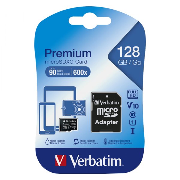 Verbatim® - Premium 8 GB Memory Card with Adapter, UHS-I V10 U1 Class 10