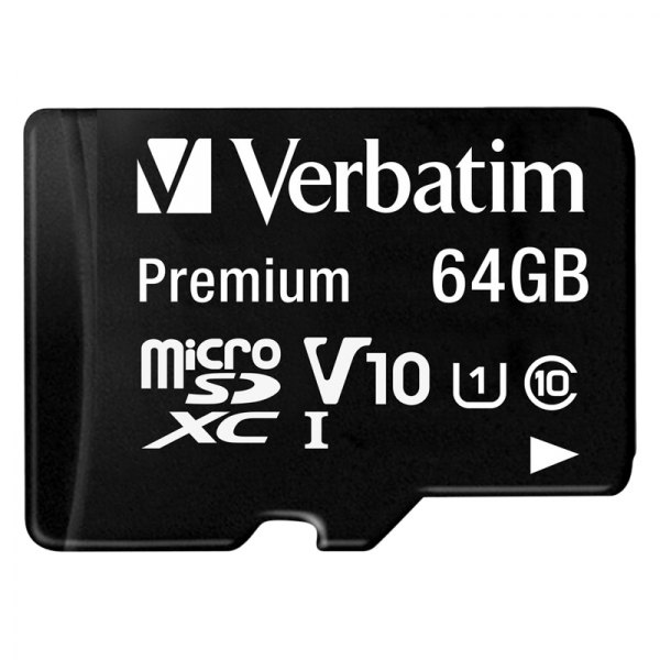 Verbatim® - Premium 64 GB Memory Card with Adapter