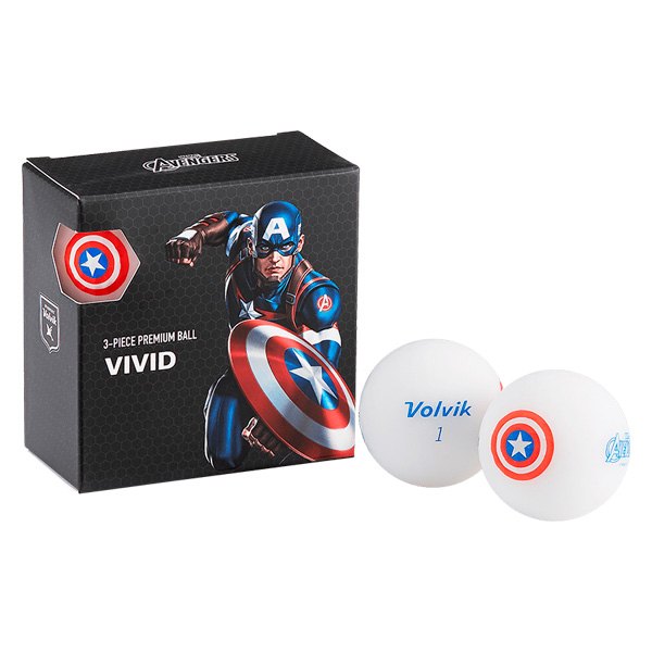 Volvik® - Marvel™ Captain America Golf Balls