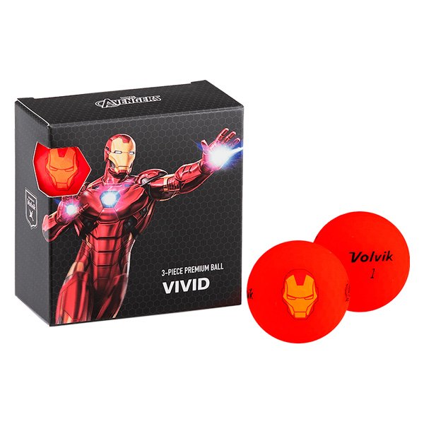 Volvik® - Marvel™ Iron Man Golf Balls