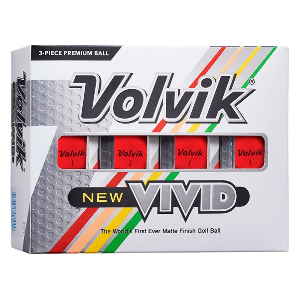 Volvik® - 2020 Vivid Matte Red Golf Balls