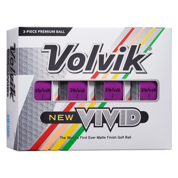 Volvik® - 2020 Vivid Matte Purple Golf Balls