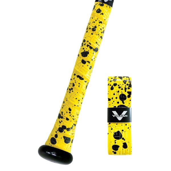Vulcan Sporting Goods® - Splatter Series 0,50 mm Yellow Slatter Bat Grip