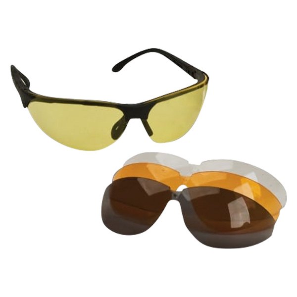 Walker's® - Sport Black Frame Yellow/Clear/Cooper/Smoke Polycarbonate Semi-Rimless Glasses