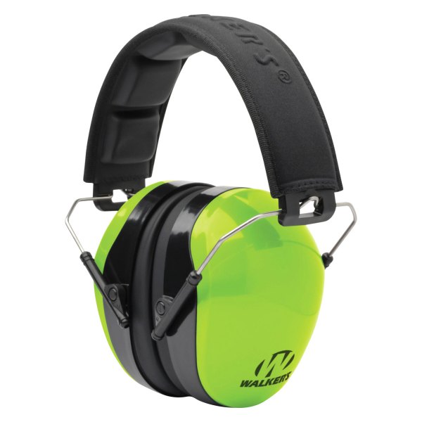 Walker's® - Advanced Protection™ 26 dB Hi-Viz Green Polymer Over the Head Passive Earmuffs