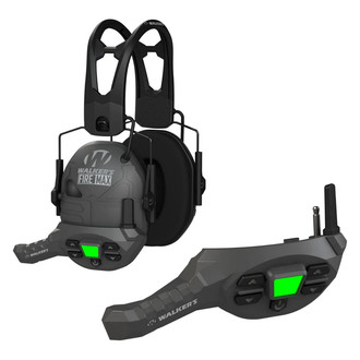 Walker's® - Firemax™ 23 dB Black Electronic Walkie Talkie Earmuffs