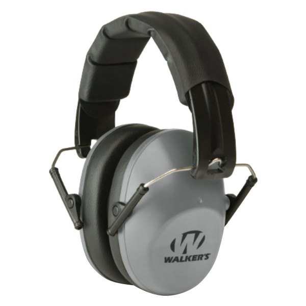 Walker's® - Pro Low Profile™ 31 dB Gray Passive Folding Earmuffs