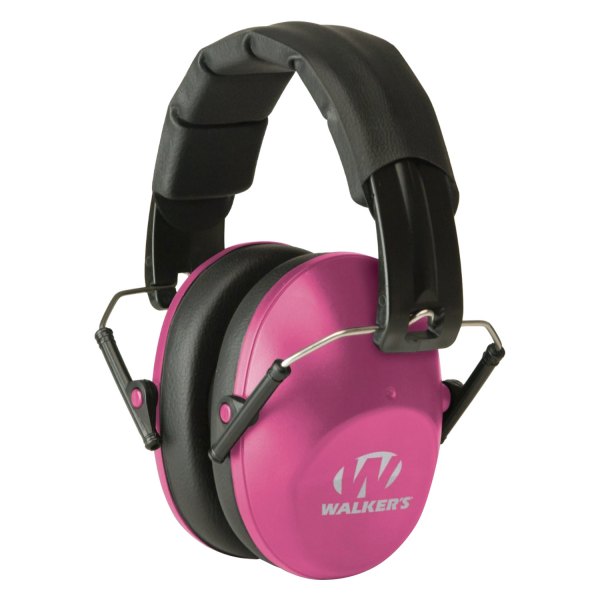 Walker's® - Pro Low Profile™ 22 dB Pink Passive Folding Earmuffs