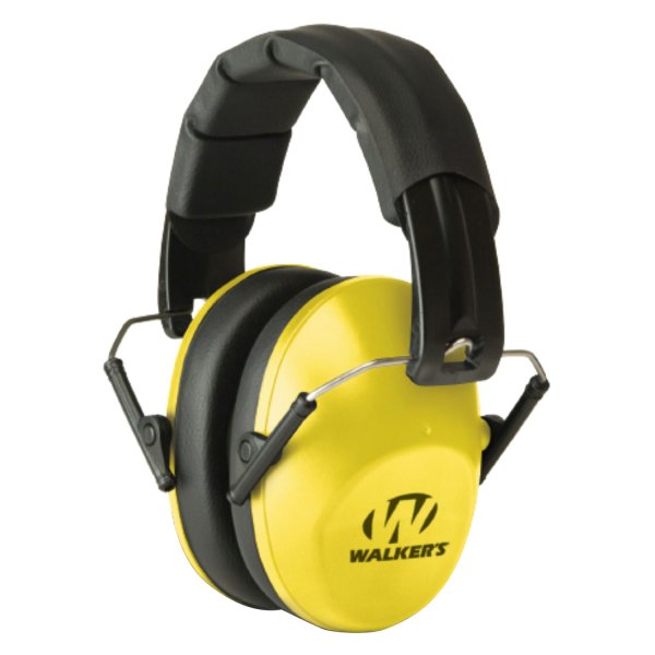 Walker's® - Pro Low Profile™ 31 dB Yellow Passive Folding Earmuffs
