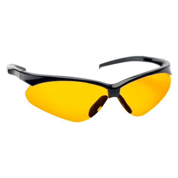 Walker's® - Crosshair™ Sport Shooting Black Frame Amber Polycarbonate Semi-Rimless Glasses