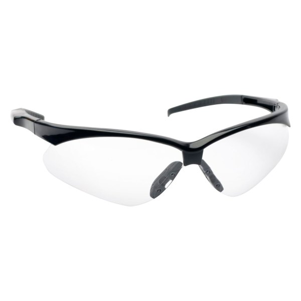 Walker's® - Crosshair™ Sport Shooting Black Frame Clear Polycarbonate Semi-Rimless Glasses