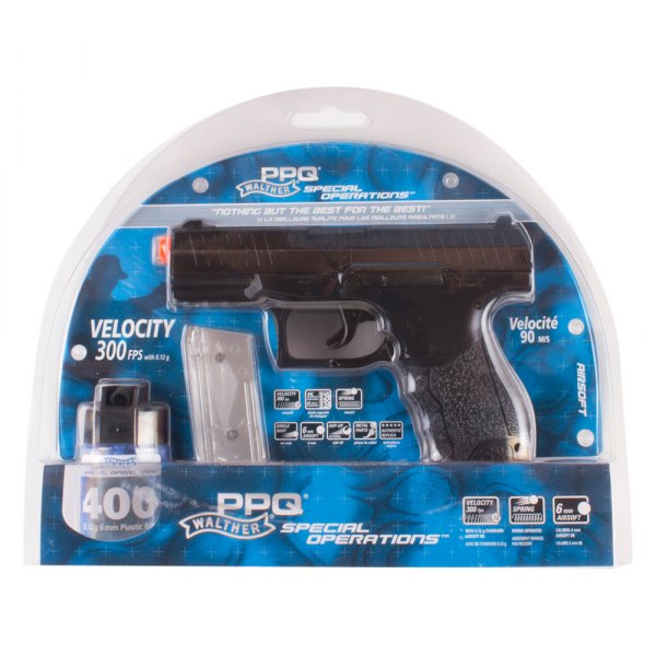 Walther® - PPQ Special Operations™ BB Spring Single-Auto Black Airsoft Pistol