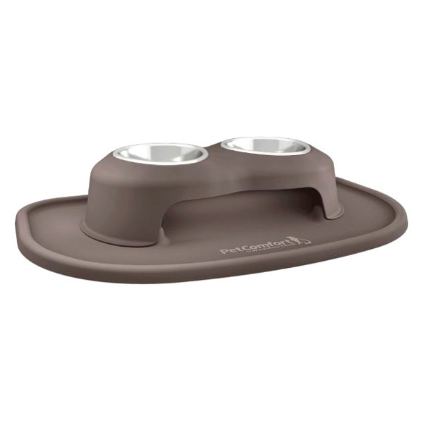 WeatherTech® - Pet Comfort™ Double 16 fl. oz. Dark Brown Plastic High Pet Bowl (4" Height)