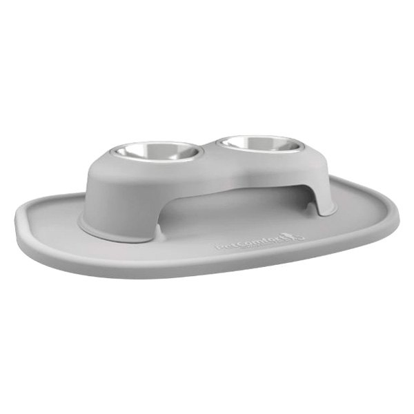 WeatherTech® - Pet Comfort™ Double 16 fl. oz. Light Gray Plastic High Pet Bowl (4" Height)