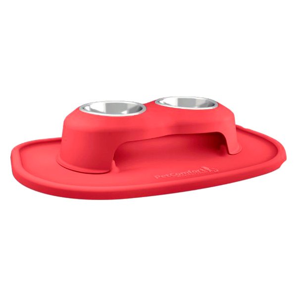 WeatherTech® - Pet Comfort™ Double 16 fl. oz. Red Plastic High Pet Bowl (4" Height)