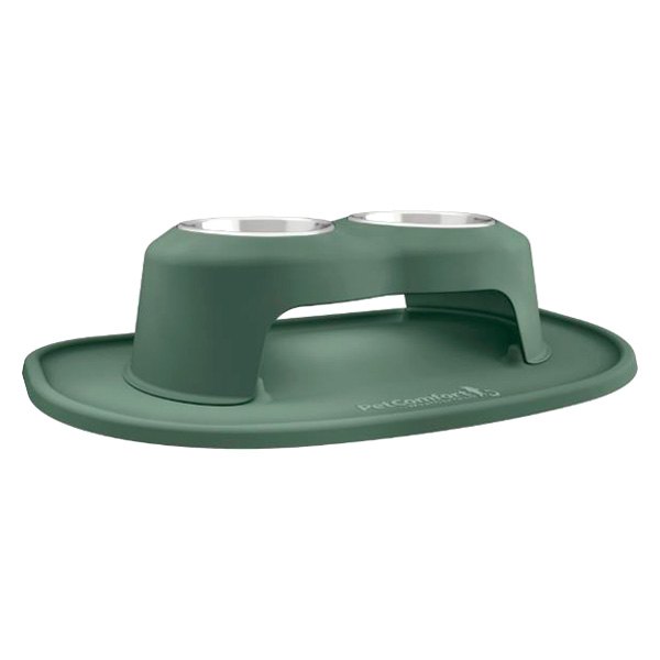 WeatherTech® - Pet Comfort™ Double 32 fl. oz. Hunter Green Plastic High Pet Bowl (6" Height)