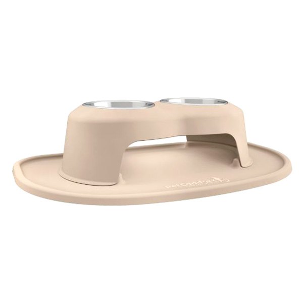 WeatherTech® - Pet Comfort™ Double 32 fl. oz. Tan Plastic High Pet Bowl (6" Height)