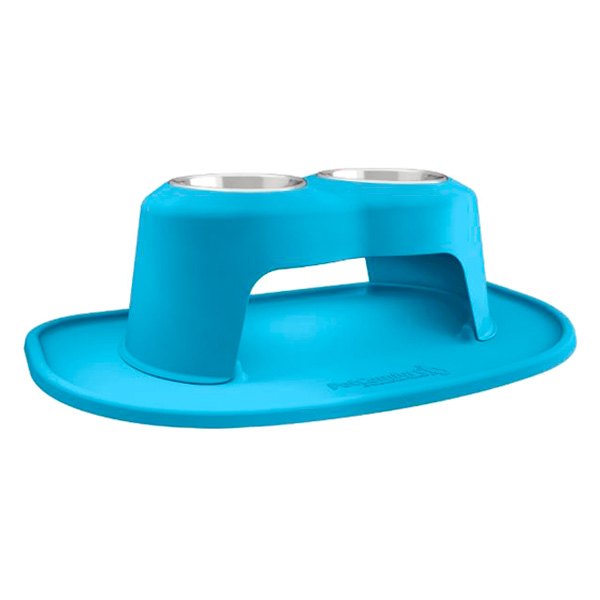 WeatherTech® - Pet Comfort™ Double 32 fl. oz. Blue Plastic High Pet Bowl (8" Height)