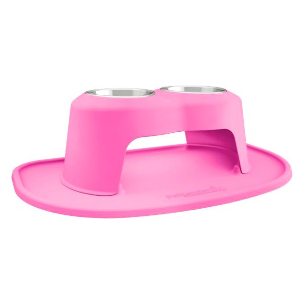 WeatherTech® - Pet Comfort™ Double 32 fl. oz. Pink Plastic High Pet Bowl (8" Height)