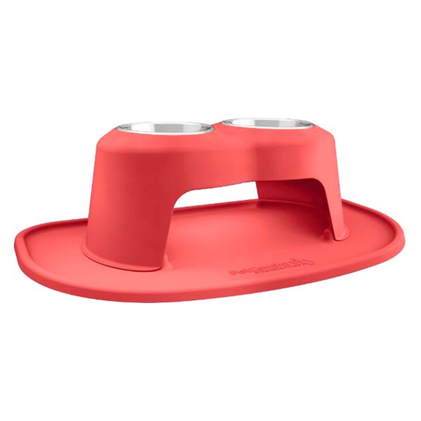 WeatherTech® - Pet Comfort™ Double 32 fl. oz. Red Plastic High Pet Bowl (8" Height)