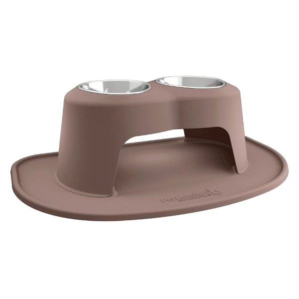 WeatherTech® - Pet Comfort™ Double 64 fl. oz. Light Brown Plastic High Pet Bowl (10" Height)