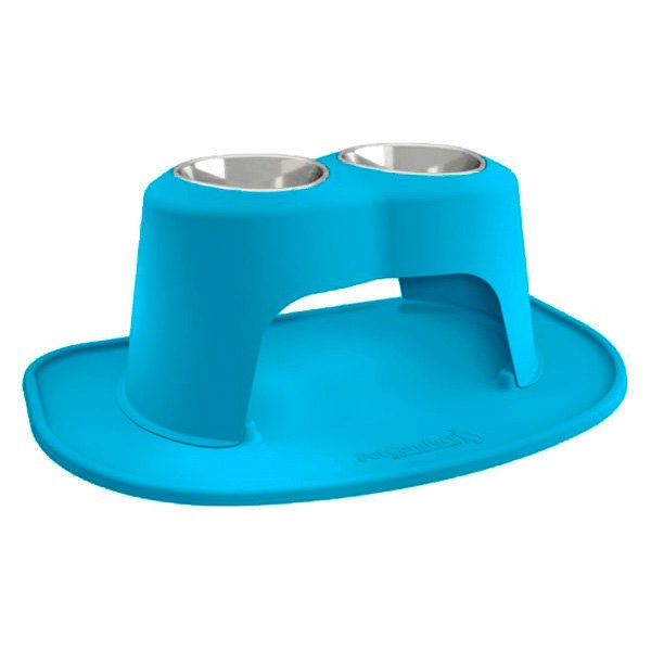 WeatherTech® - Pet Comfort™ Double 64 fl. oz. Blue Plastic High Pet Bowl (12" Height)