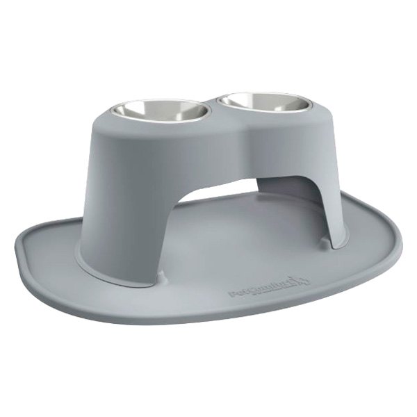 WeatherTech® - Pet Comfort™ Double 64 fl. oz. Dark Gray Plastic High Pet Bowl (12" Height)