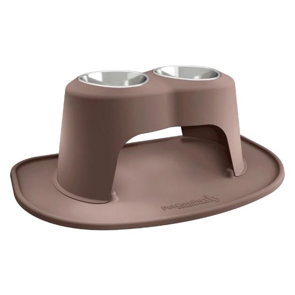 WeatherTech® - Pet Comfort™ Double 64 fl. oz. Light Brown Plastic High Pet Bowl (12" Height)