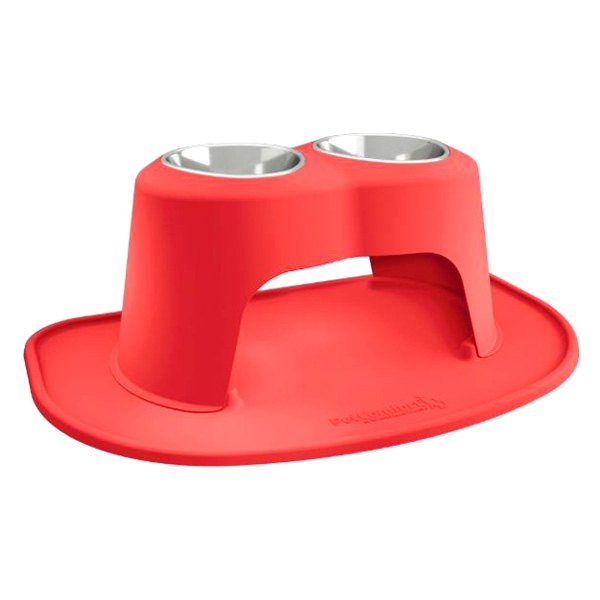 WeatherTech® - Pet Comfort™ Double 64 fl. oz. Red Plastic High Pet Bowl (12" Height)