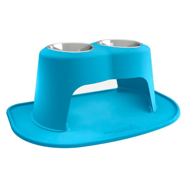 WeatherTech® - Pet Comfort™ Double 96 fl. oz. Blue Plastic High Pet Bowl (14" Height)