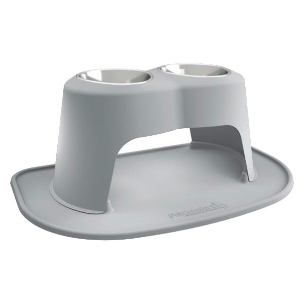 WeatherTech® - Pet Comfort™ Double 96 fl. oz. Dark Gray Plastic High Pet Bowl (14" Height)