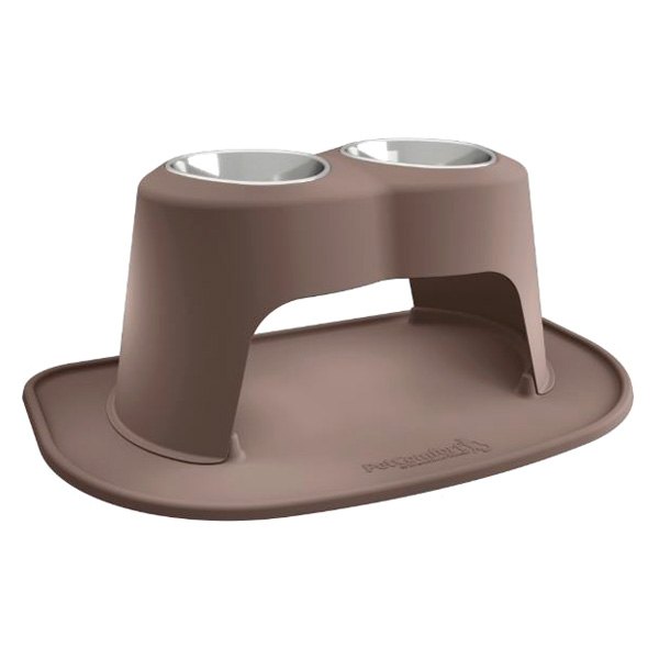 WeatherTech® - Pet Comfort™ Double 96 fl. oz. Light Brown Plastic High Pet Bowl (14" Height)