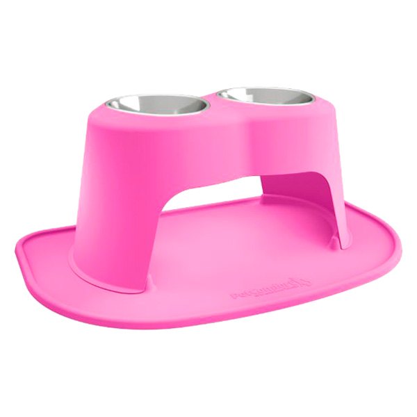 WeatherTech® - Pet Comfort™ Double 96 fl. oz. Pink Plastic High Pet Bowl (14" Height)