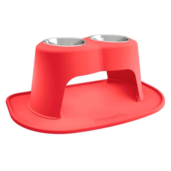 WeatherTech® - Pet Comfort™ Double 96 fl. oz. Red Plastic High Pet Bowl (14" Height)